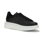 Alexander McQueen Black Calf Leather Bos Taurus Platform Sneakers
