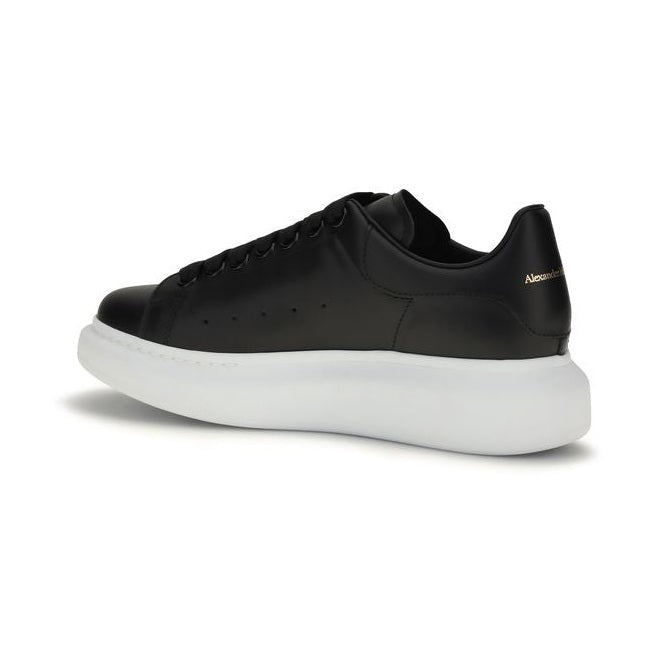 Alexander McQueen Black Calf Leather Bos Taurus Platform Sneakers