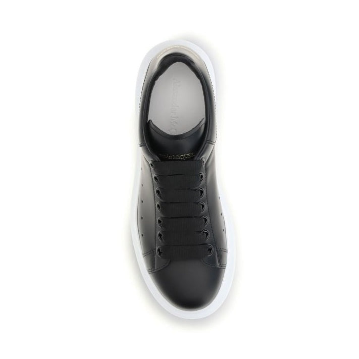 Alexander McQueen Black Calf Leather Bos Taurus Platform Sneakers