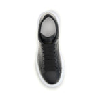 Alexander McQueen Black Calf Leather Bos Taurus Platform Sneakers
