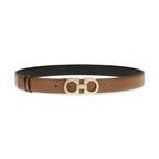Ferragamo Brown Calf Leather Bos Taurus Regular Belt
