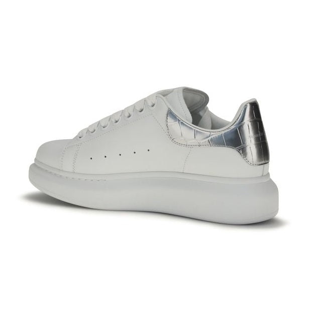 Alexander McQueen White Calf Leather Bos Taurus Platform Sneakers