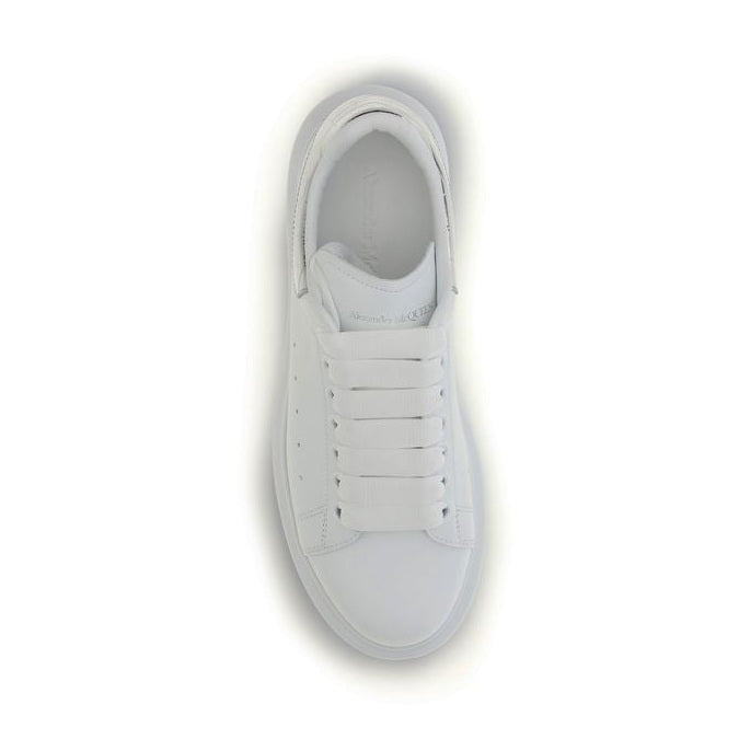 Alexander McQueen White Calf Leather Bos Taurus Platform Sneakers