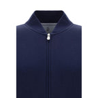 Brunello Cucinelli Blue Cotton Sweatshirt