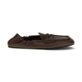 Miu Miu Brown Lamb Ovis Aries Aries Slip-On Loafers