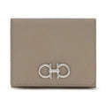 Ferragamo Beige Calf Leather Bos Taurus Wallet