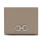 Ferragamo Beige Calf Leather Bos Taurus Wallet