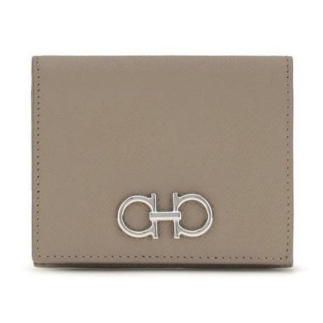 Ferragamo Beige Calf Leather Bos Taurus Wallet
