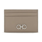 Ferragamo Beige Calf Leather Bos Taurus Wallet