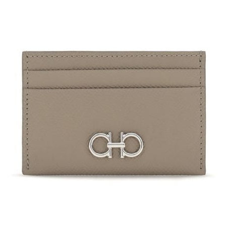 Ferragamo Beige Calf Leather Bos Taurus Wallet