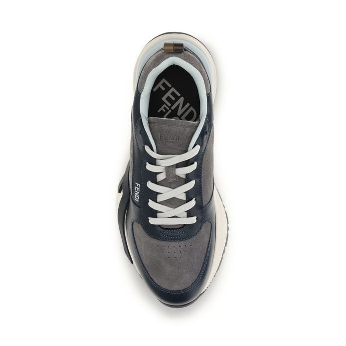 Fendi Multicolor Calf Leather Bos Taurus Athletic Sneakers