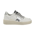 Golden Goose Silver Calf Leather Bos Taurus Low Top Sneakers