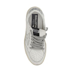 Golden Goose Silver Calf Leather Bos Taurus Low Top Sneakers