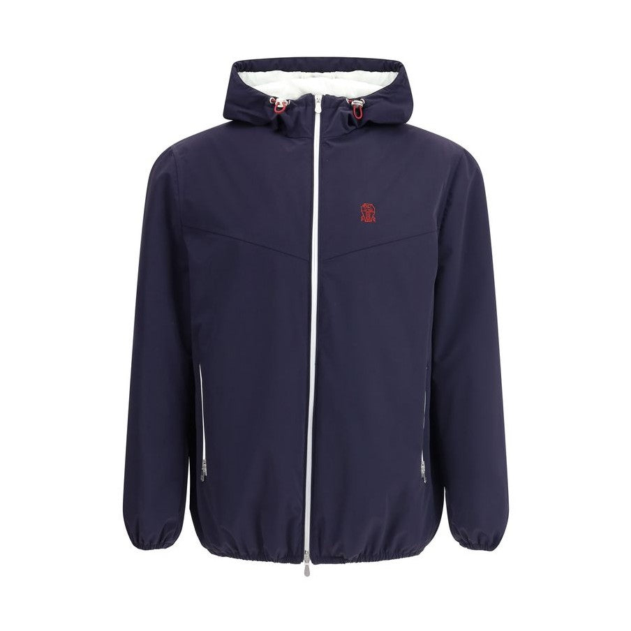 Brunello Cucinelli Blue Polyamide Shell Jacket