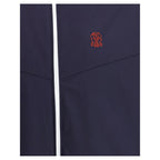 Brunello Cucinelli Blue Polyamide Shell Jacket