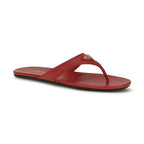 Prada Multicolor Calf Leather Bos Taurus Flat Sandals