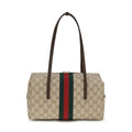 Gucci Beige Cotton Shoulder Bag