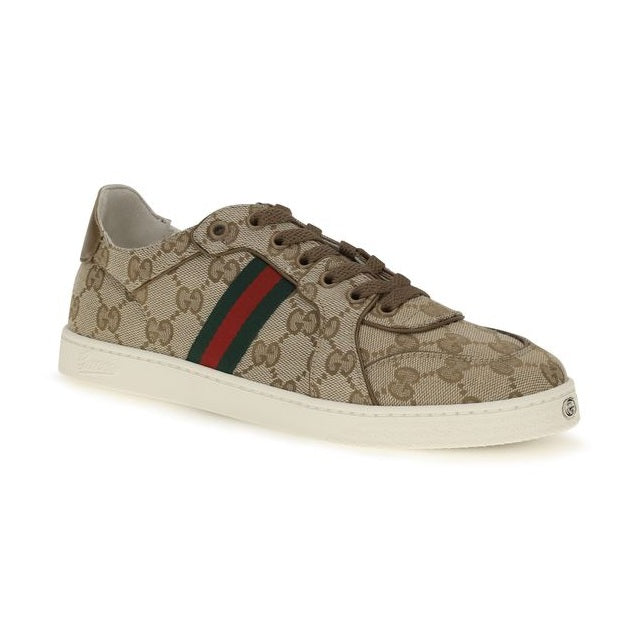 Gucci Beige Polyester Athletic Sneakers