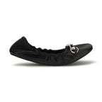 Gucci Black Calf Leather Bos Taurus Ballet Flats
