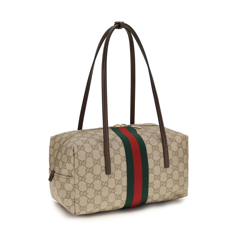Gucci Beige Cotton Shoulder Bag