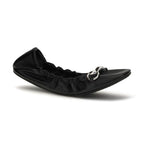 Gucci Black Calf Leather Bos Taurus Ballet Flats