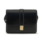 Khaite Black Calf Leather Bos Taurus Shoulder Bag