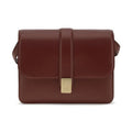 Khaite Bordeaux Calf Leather Bos Taurus Shoulder Bag
