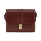 Khaite Bordeaux Calf Leather Bos Taurus Shoulder Bag