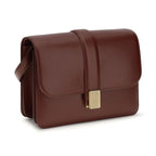 Khaite Bordeaux Calf Leather Bos Taurus Shoulder Bag