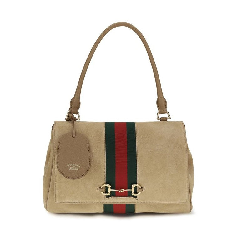 Gucci Beige Calf Leather Bos Taurus Handbag