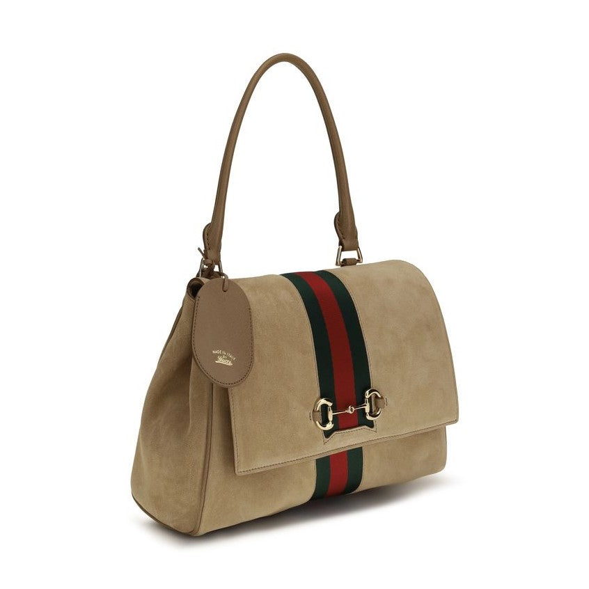 Gucci Beige Calf Leather Bos Taurus Handbag