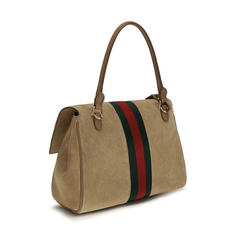 Gucci Beige Calf Leather Bos Taurus Handbag