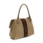 Gucci Beige Calf Leather Bos Taurus Handbag