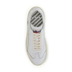 Dsquared² White Calf Leather Bos Taurus Low Top Sneakers
