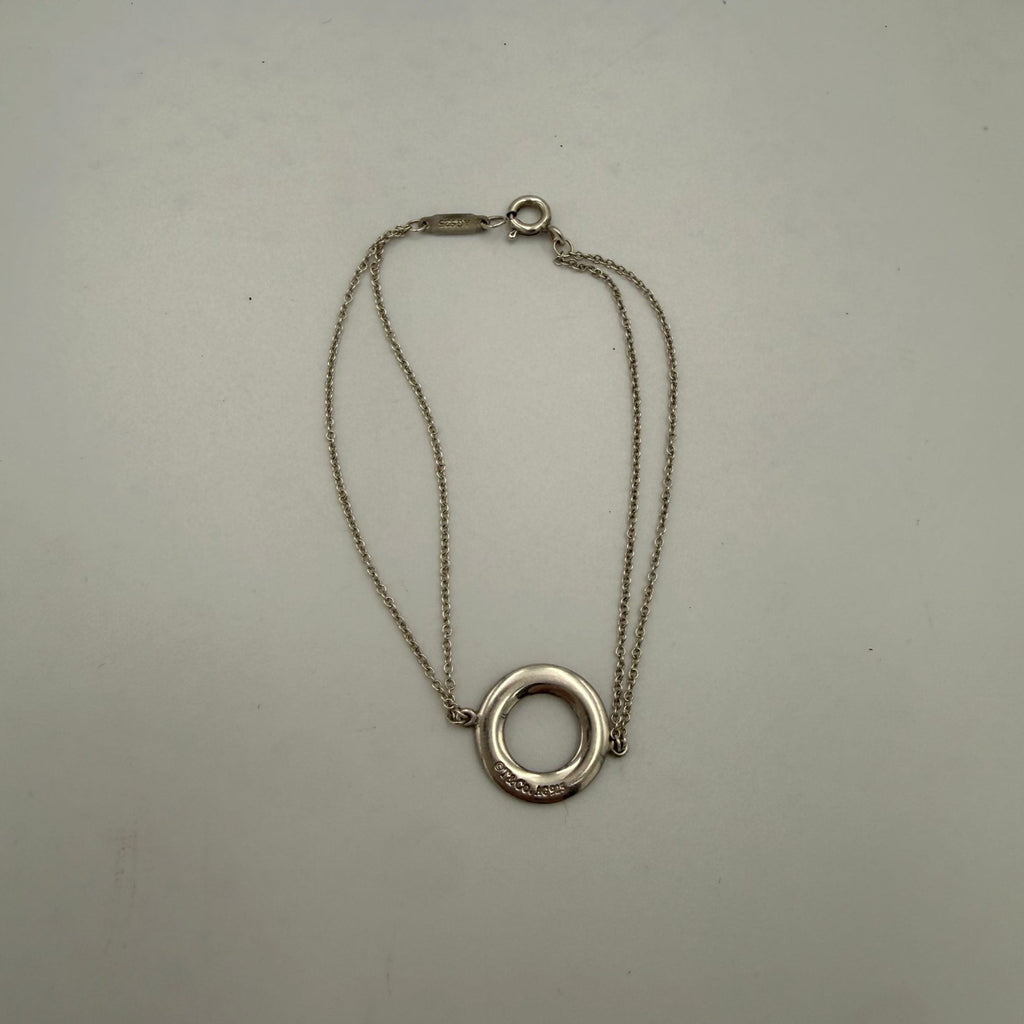 Tiffany & Co. TIFFANY & CO. Silver Bracelet with Double Chain