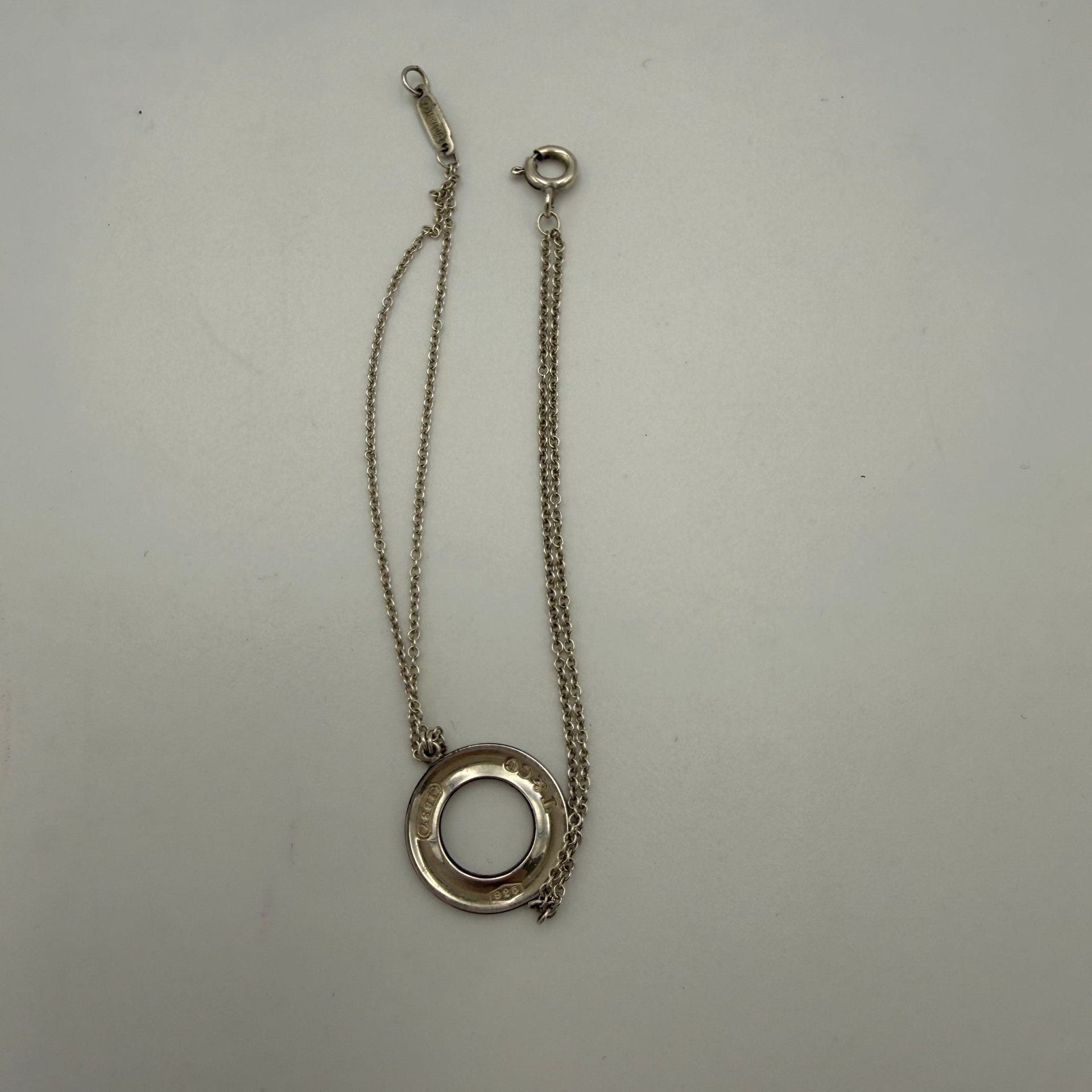 Tiffany & Co. TIFFANY & CO. Silver Bracelet with Double Chain