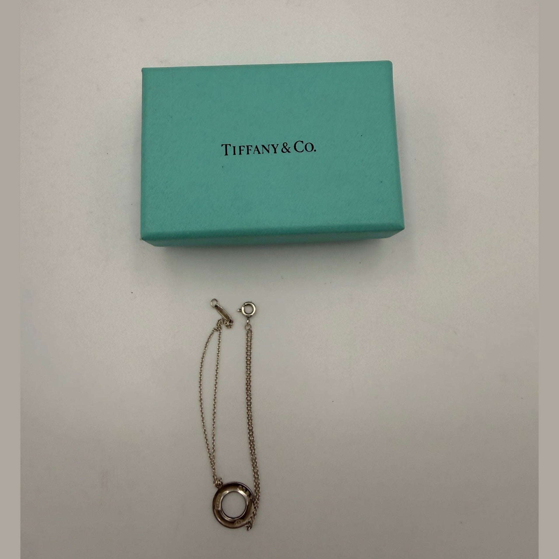Tiffany & Co. TIFFANY & CO. Silver Bracelet with Double Chain