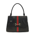 Gucci Black Calf Leather Bos Taurus Handbag