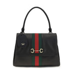 Gucci Black Calf Leather Bos Taurus Handbag
