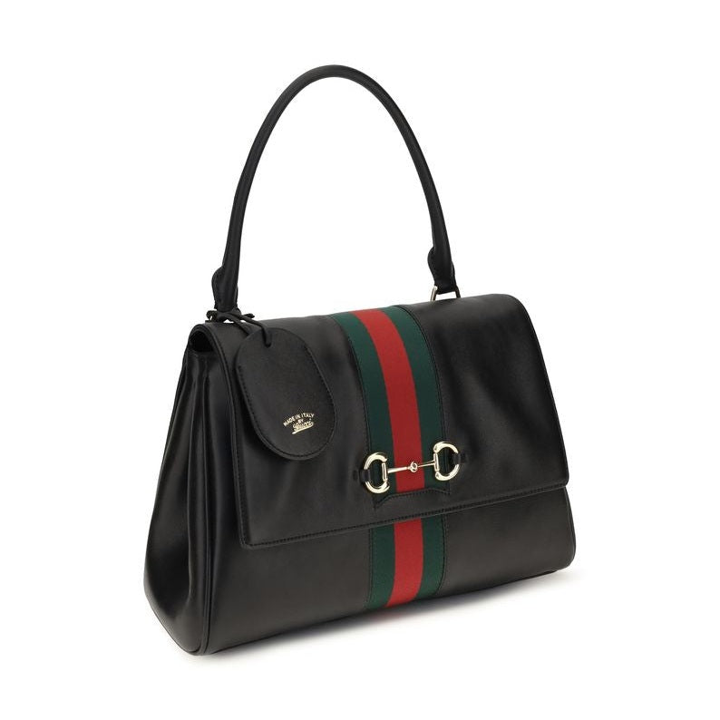 Gucci Black Calf Leather Bos Taurus Handbag