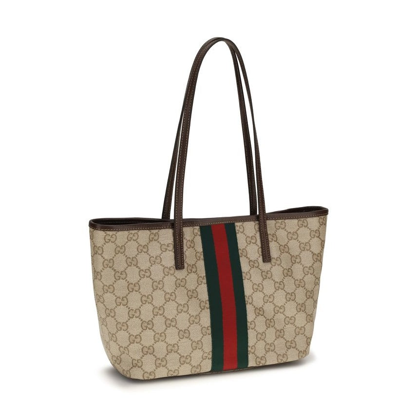 Gucci Beige Cotton Shoulder Bag