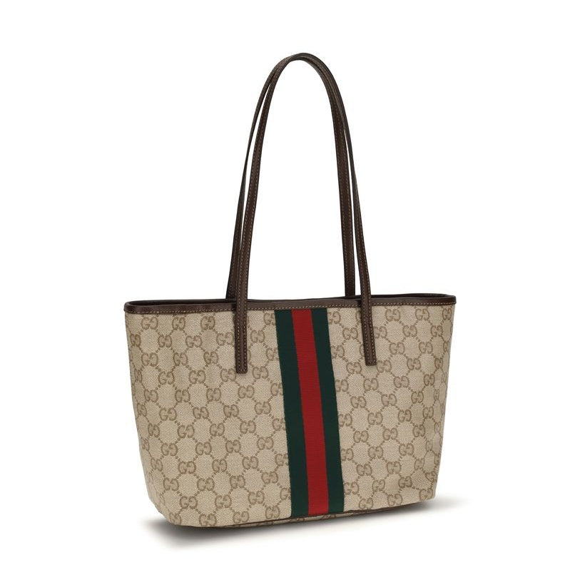 Gucci Beige Cotton Shoulder Bag
