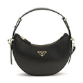 Prada Black Calf Leather Bos Taurus Shoulder Bag