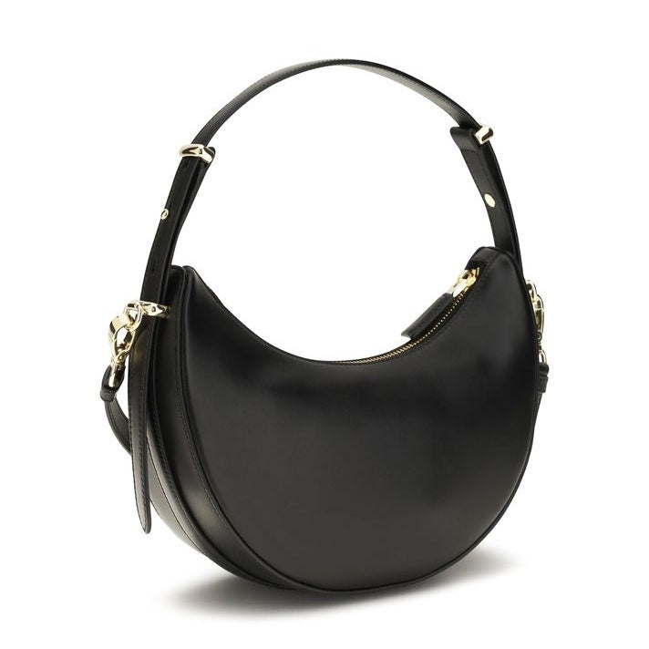 Prada Black Calf Leather Bos Taurus Shoulder Bag