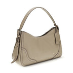 Prada Gray Calf Leather Bos Taurus Shoulder Bag