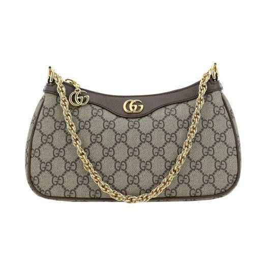 Gucci Brown Cotton Shoulder Bag