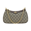 Gucci Brown Cotton Shoulder Bag