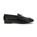 Gucci Black Calf Leather Bos Taurus Slip-On Loafers