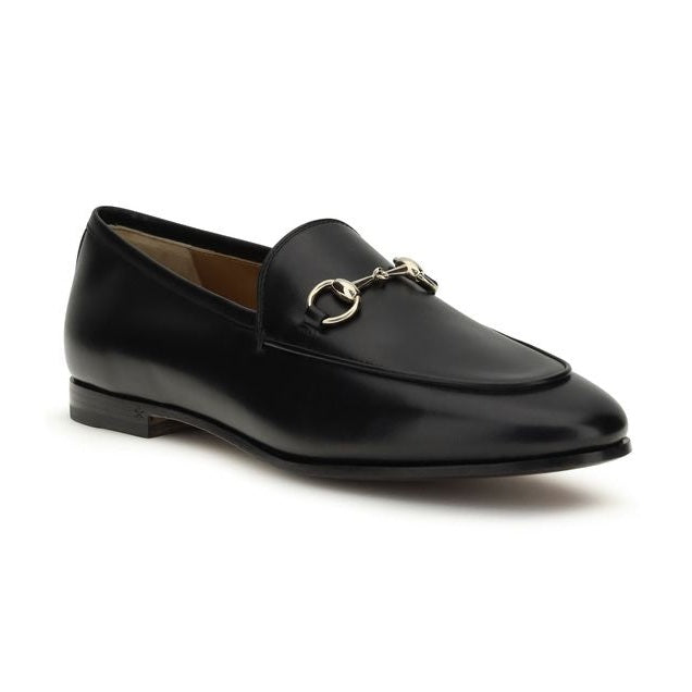 Gucci Black Calf Leather Bos Taurus Slip-On Loafers
