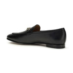 Gucci Black Calf Leather Bos Taurus Slip-On Loafers